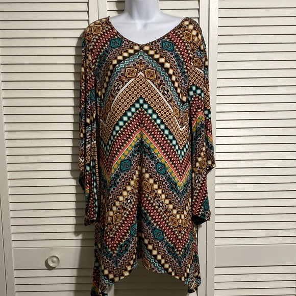 Wrangler Dresses & Skirts - Wrangler Western Slimming V Pattern Dress